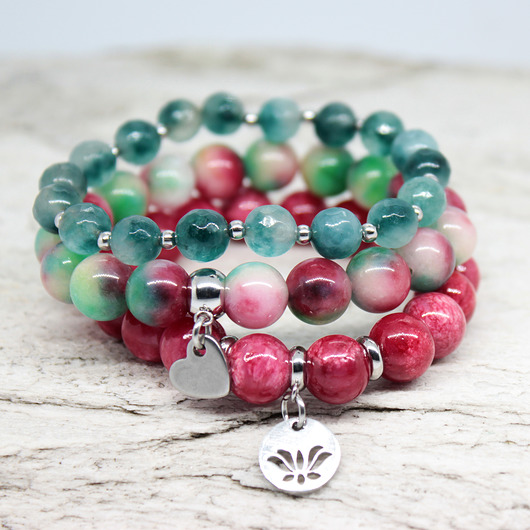 Zestaw bransoletek Colors of Nature multi #04 Kociokwik Jewelry