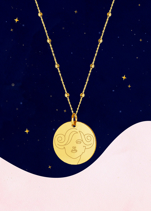złote naszyjniki BARAN - Naszyjnik znak zodiaku