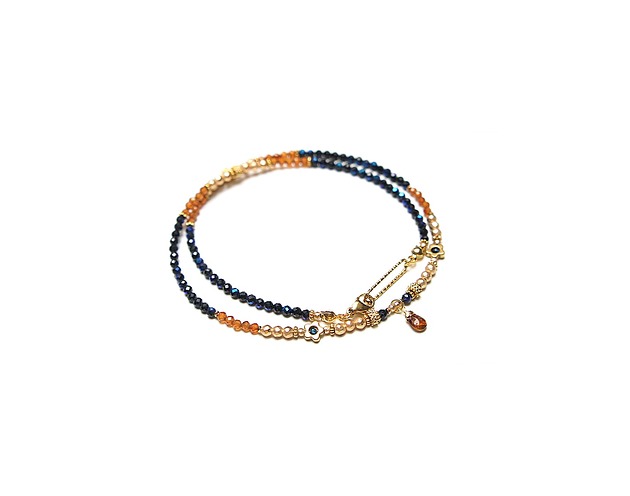 chokery Spinel i granaty /choker/ 11.03.25 naszyjnik - Szlachetna kolekcja