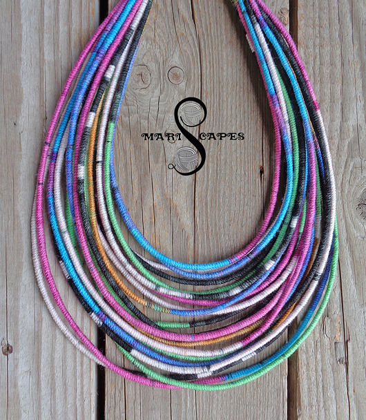 naszyjniki - inne Masajka kolorowa