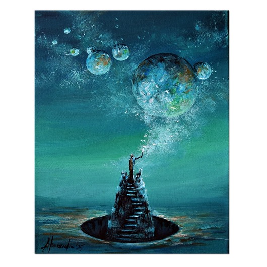 obrazy Reach up, obraz realizm bajkowy, obraz surrealizm