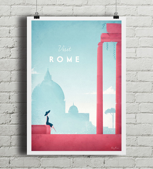 Rzym - vintage plakat minimalmill