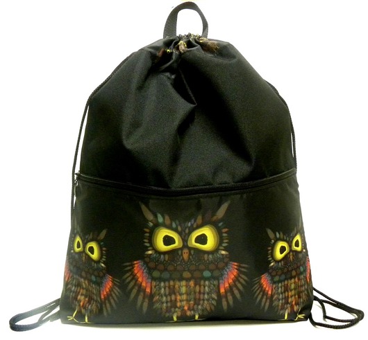 Plecako-worek z autorskim motywem Gaul Designs