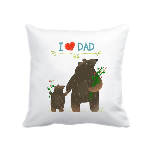 poszewka. I love DAD Love Life and Forest