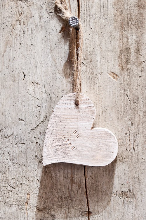 Rustykalne serce &quot;Be Mine &quot; i love nature