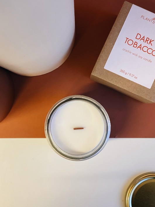 świece zapachowe DARK TOBACCO Świeca sojowa DUŻA 260 g