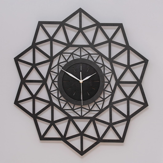zegary DEKORACYJNY, GEOMETRYCZNY ZEGAR AŻUROWY L ( 60 x 60 cm )