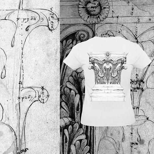 t-shirt damskie Biała koszulka damska  COLUMN