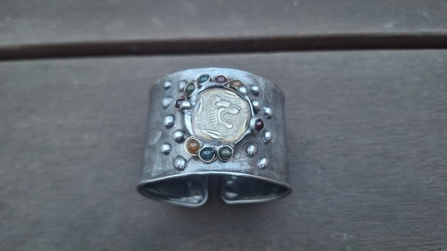 bransoletki wire wrapping Lew - bransoletka regulowana