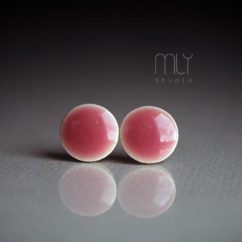 Różane 11mm/stal chirurgiczna/ Magda Łysiak