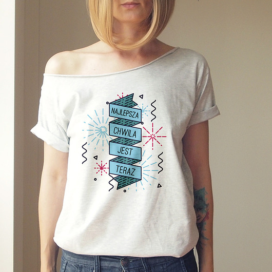 S-XXL Najlepsza Krótki szary Oversize ONE MUG A DAY