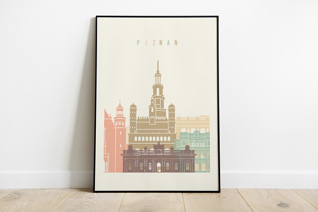 Poznań plakat, grafika,obraz Pas De LArt