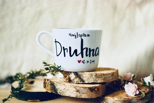 Kubek NAJLEPSZA DRUHNA Z WYBRANĄ DATĄ Jędrki