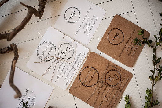 Zaproszenie ślubne z serii RUSTIC SIMPLE 2 Papel