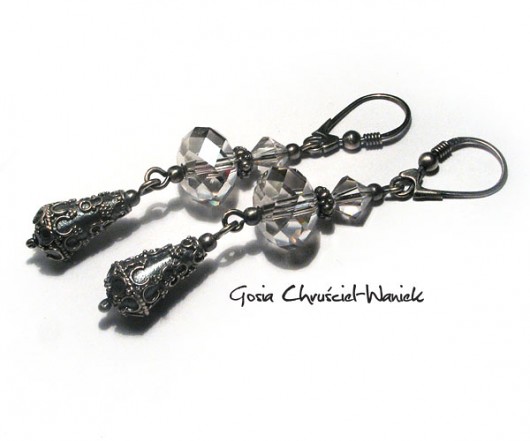 kryształ Swarovski silver shade Gosia Chruściel-Waniek