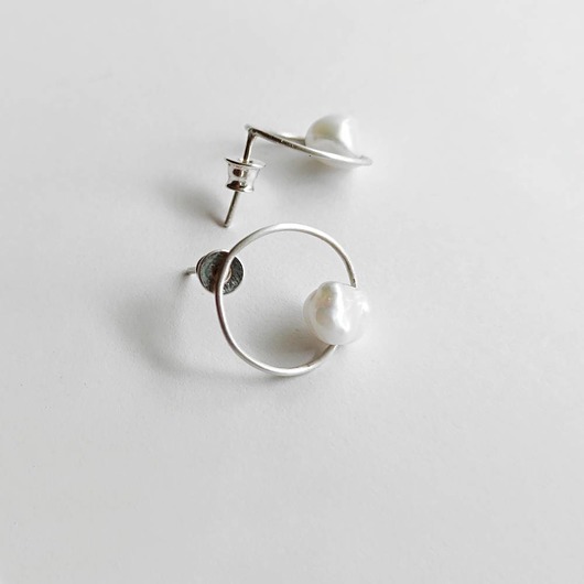 kolczyki z kamieniami Kolczyki OKRĄG