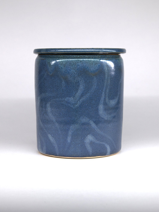 pojemniki kuchenne Pojemnik ceramiczny niebieski