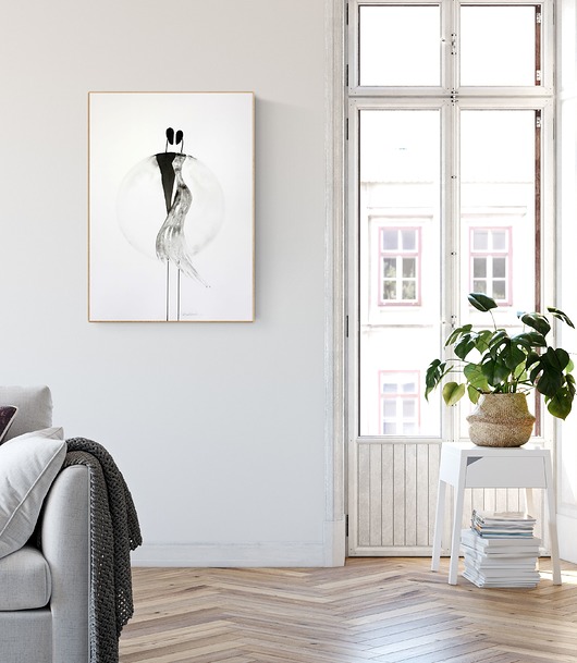 obraz malowany 50 x 70 cm, abstrakcja Krystyna Siwek Art