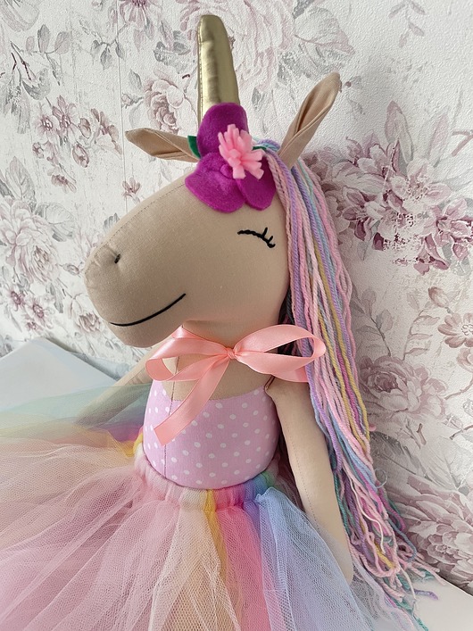 misie i maskotki Marysia maskotka jednorożec 55 cm