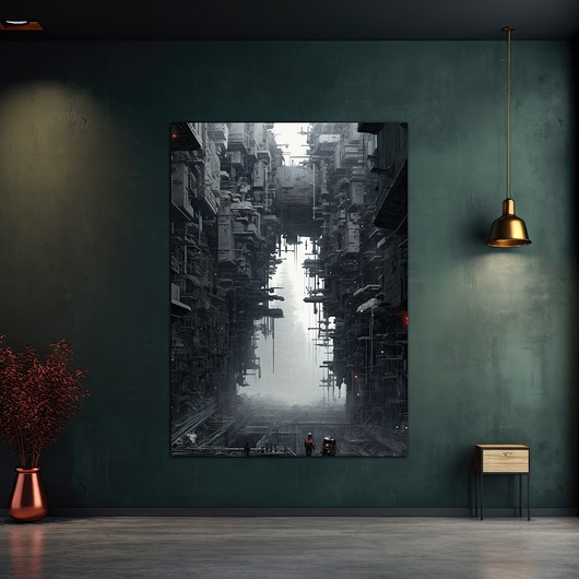 plakaty Futurystyczna Japonia, Cyberpunk - Plakat - Loft, Minimalizm