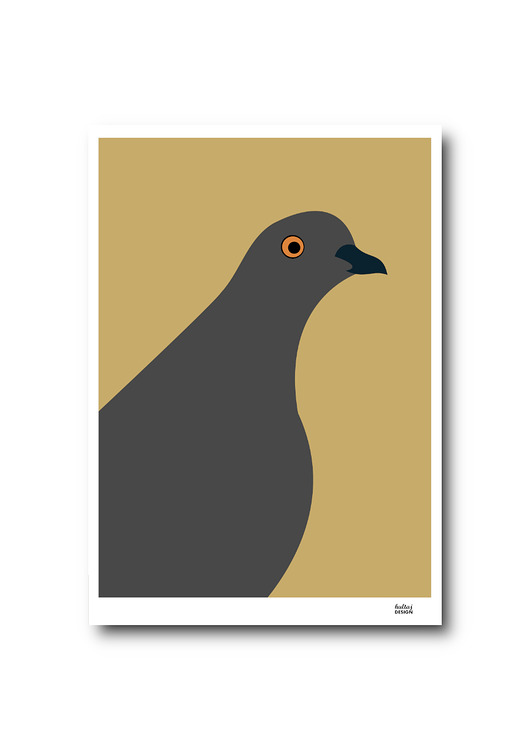 obrazy i plakaty do pokoju dziecięcego Plakat A4 Gołąb Loluś