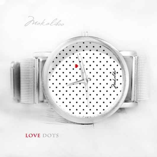 bransoletki ze szkła 12% taniej Love Dots Biały