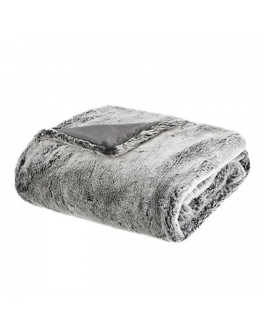 koce i narzuty Koc Futrzany Koc Pled Szary 125x150 cm