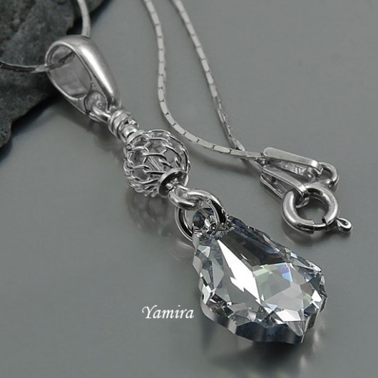 kryształ Swarovski baroque Crystal CAL long - naszyjnik yamira