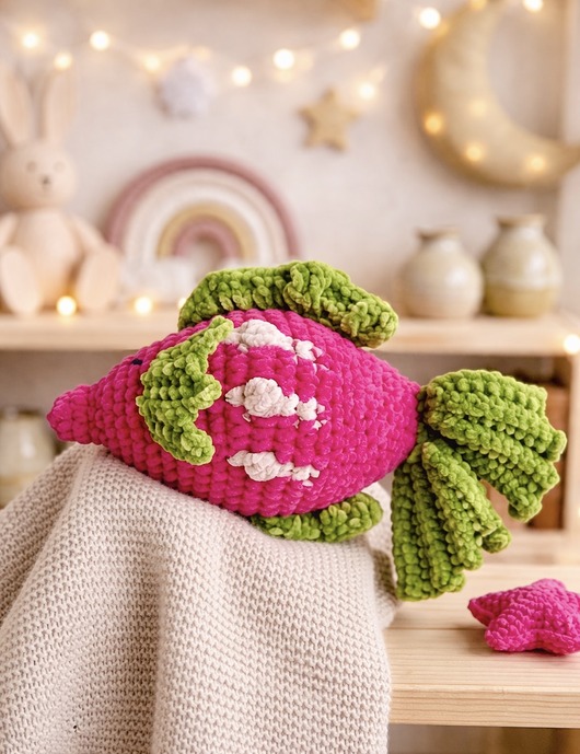 misie i maskotki Rybka na szydełku