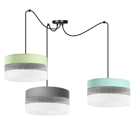 lampy wiszące Lampa Wisząca Spider Cristal Diamond Glamour