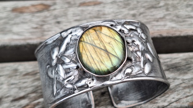 bransoletki wire wrapping Tereny górzyste  - bransoletka regulowana