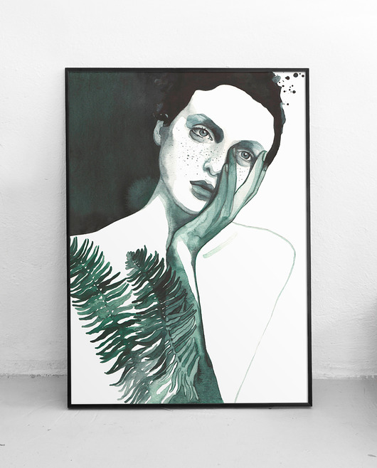 grafiki i ilustracje Kobieta XXIX - 50x70 cm
