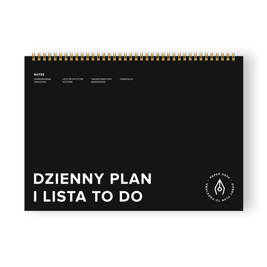 kalendarze i plannery Planer dzienny niedatowany, ADHD-friendly