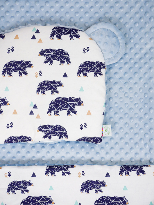 Zestaw niemowlaka NIEDŹWIEDZIE baby blue Magda Rzeźniczak