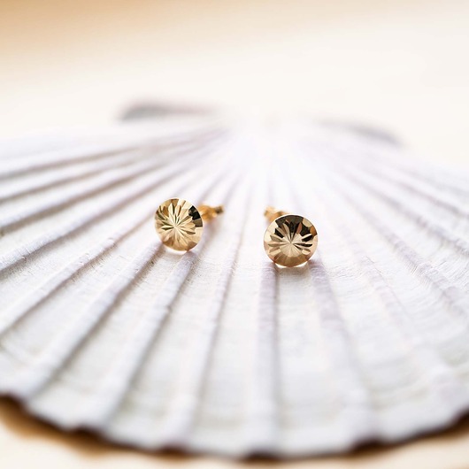 kolczyki złote Złote Kolczyki 585 Diamentowane Gwiezdny Blask