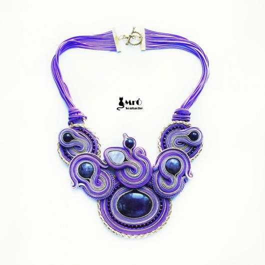 Vera- Naszyjnik soutache Mró Soutache