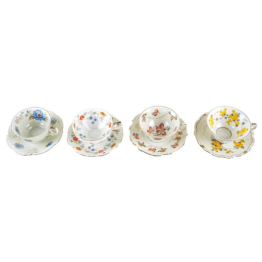 filiżanki Zestaw filiżanek porcelanowych, niemiecki design, XX wiek, Niemcy