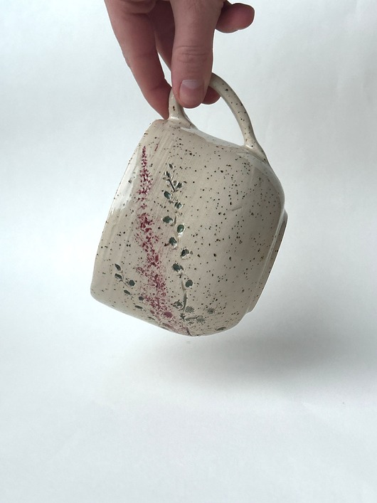kubki Kubek ceramiczny Kwiaty