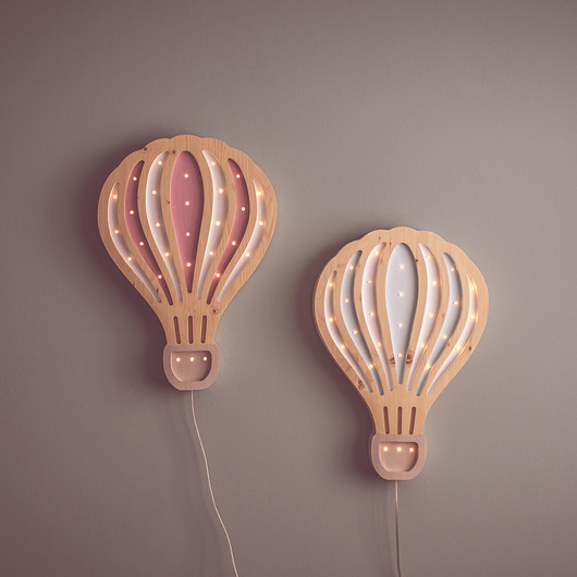 lampy do pokoju dziecka Drewniana lampka LED Balon