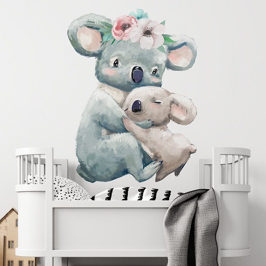 Koala z mamą   NAKLEJKA DLA DZIECI 100CM Dekoracjan