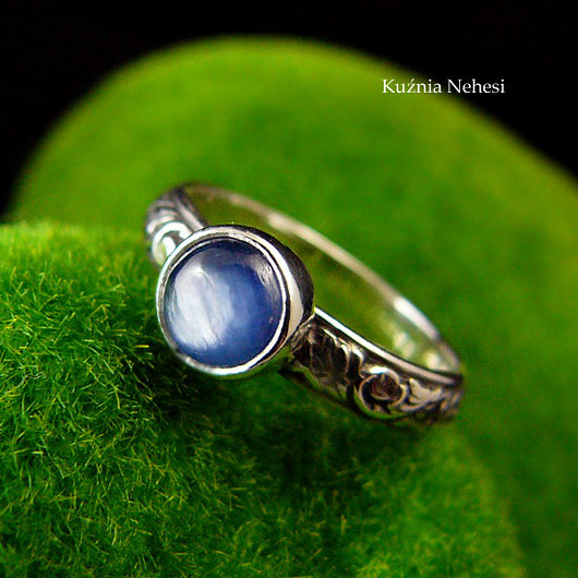 pierścionki srebrne Pierścień Elf - Srebro Kyanit