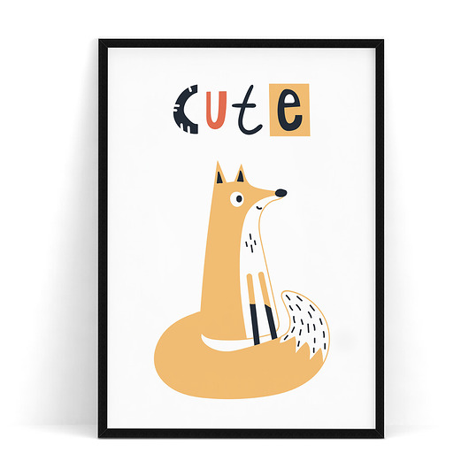 Plakat dziecięcy Cute trochę na ścianę