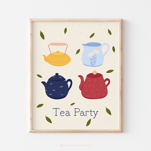 plakaty Plakat - Tea Party