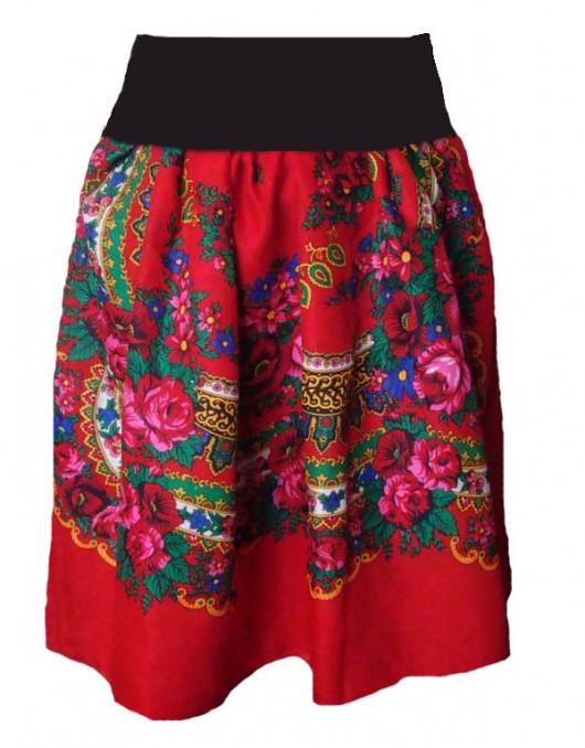 Spodnica urban folk red Rubens