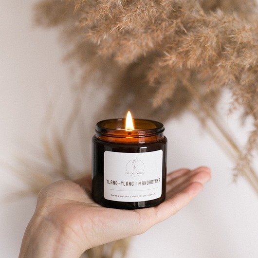 świece zapachowe Świeca sojowa Ylang - Ylang i mandarynka 120 ml