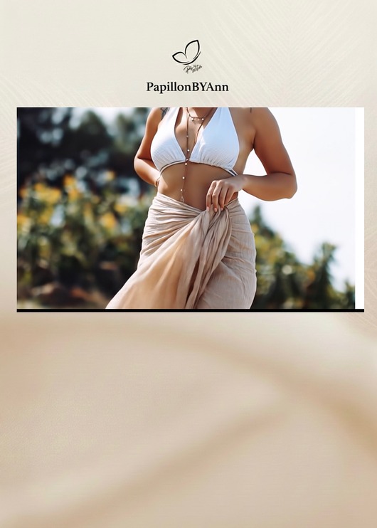 ubrania różne Pareo narzutka Okrycie plażowe jasny beż