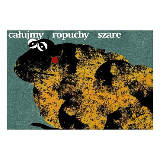 kartki okolicznościowe - wydruki Kartka pocztowa - Całujmy ropuchy szare