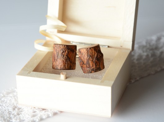 Prosto z drzewa – spinki mankietowe MyPieceOfWood