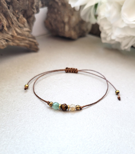 bransoletki z kamieni naturalnych Minimalistyczna na SZCZĘŚCIE