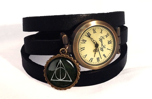 Zegarek skórzany Harry Potter Insygnia 0352 EGGinEGG